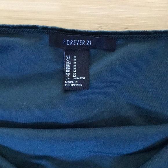 Velvet Emerald Green Bodysuit - Picture 2 of 2